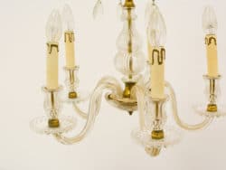 Elegant vintage glass chandelier, perfect for creating warm ambiance in modern and classic interiors.