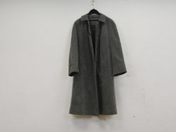 Chic olive green suede coat for women, size L, ideal for any occasion.