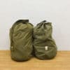 Durable olive green military duffel bags, perfect for travel and outdoor activities.