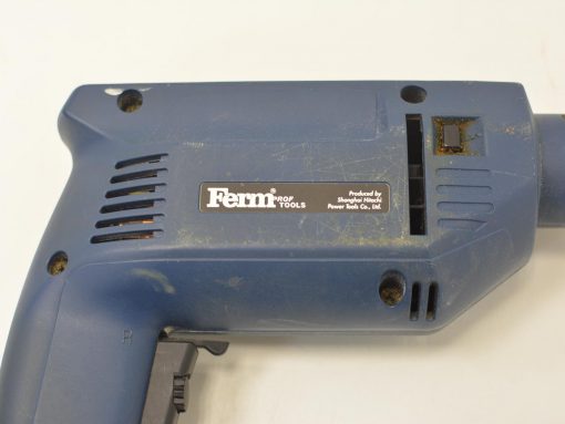 Blue handheld electric drill by Fern Professional Tools, ideal for professionals and DIY projects.