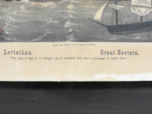 Leviathan and Great Eastern: iconic 19th-century ships symbolizing maritime innovation and exploration.