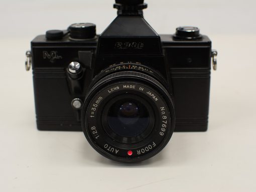 Rico M1 vintage camera with Focor 35mm lens, perfect for film photography collectors.