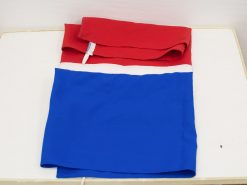 Vibrant red, white, and blue fabrics ideal for patriotic crafts and decorations.