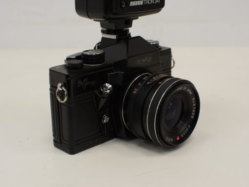 Classic Vintage M-1 Film Camera with Kiron Lens and Revue TRON Flash for Enthusiasts