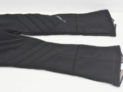 Sleek black insulated pants designed for warmth and flexibility during winter outdoor activities.