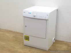 Compact white dryer with user-friendly controls, perfect for efficient laundry drying in small spaces.