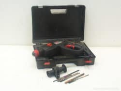 Versatile cordless drill set with metal bits, organized in a durable carrying case for easy use.