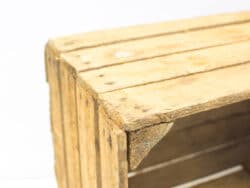 Rustic wooden crate for vintage decor and practical storage solutions.