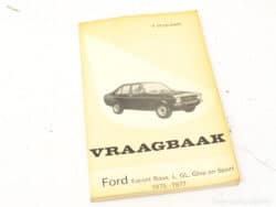 Vintage Ford Escort (1975-1977) maintenance guide by P. Olyslager for classic car enthusiasts.