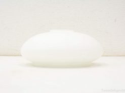 Chic white oval vase, ideal for minimalist decor and modern, serene interiors.