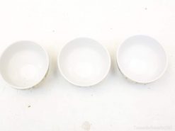 Elegant white ceramic bowls, perfect for minimalist dining and versatile serving options.