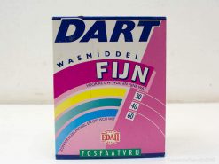 Vintage DART detergent box for delicate fabrics, bleach-free formula, with easy temperature guidelines.