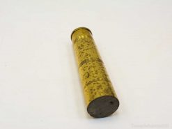 Elegant vintage brass telescope with unique patina, ideal for collectors and home decor.