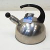 Stylish 2L stainless steel kettle with whistle and ergonomic handle for efficient boiling.