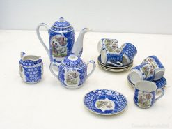 Elegant blue and white porcelain tea set for stylish gatherings and memorable tea experiences.