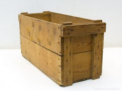 Rustic wooden crate for vintage storage and decor, perfect for adding charm to any space.