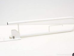 Sleek white toilet support 96991 for stylish safety and stability in modern bathrooms.