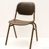 Elegant brown plastic chair for kids and adults, perfect for home or office use.