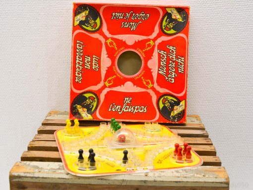 Vintage Mens Erger Je Niet board game for family fun and nostalgic game nights.