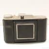 Classic ADOX camera from the 1960s, featuring sleek design and elegant leatherette finish.