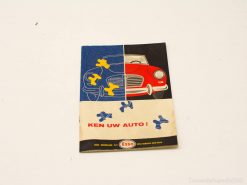 Explore the vintage Esso brochure for essential car care tips and nostalgic automotive visuals.