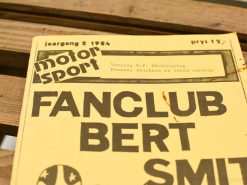 1984 vintage motor sport magazine cover featuring Bert Smit and G.P. Nürburgring report.