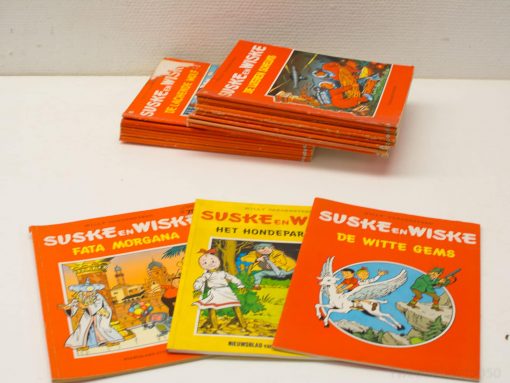 Colorful Suske en Wiske comic book Fata Morgana featuring vibrant illustrations and adventurous stories.