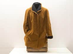 Caramel vintage womens coat: cozy, stylish, and perfect for winter wear.