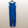 Blue wetsuit for water sports adventures, perfect for diving, snorkeling, and surfing activities.