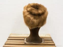 Elegant vintage fur hat for women in rich brown, perfect for stylish warmth and comfort.