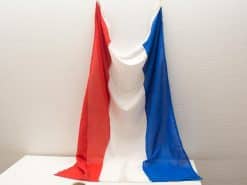 Elegant French flag in tricolor design, embodying national pride and cultural heritage.