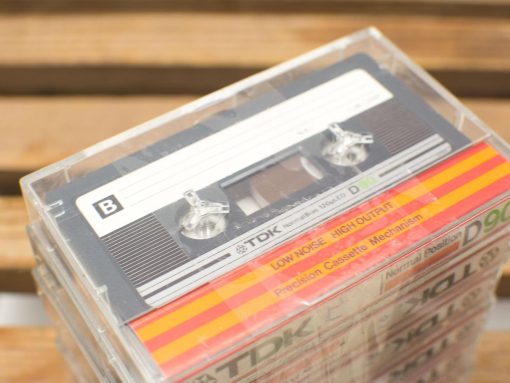 Vintage TDK D 90 cassette tape evoking nostalgic music memories for collectors and enthusiasts.