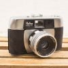 Vintage Halina Paulette camera from 1965 with stylish silver finish and retro charm.