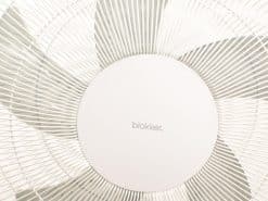 Sleek white tabletop fan by Blokker, perfect for stylish and efficient cooling in any space.