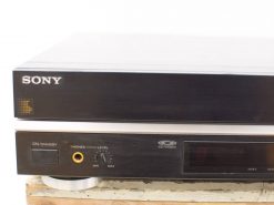 Vintage Sony CD player with classic design, user-friendly controls, and durable build quality.