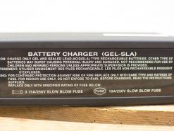 Premium Gel-SLA battery charger for scooters, safe and user-friendly with clear instructions.