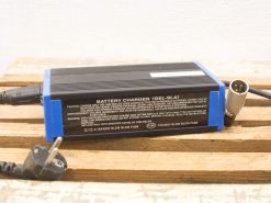 Compact battery charger for gel and sealed lead-acid batteries with safety features and clear instructions.