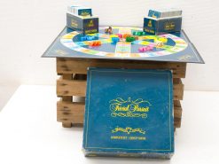 Trivial Pursuit Vintage Board Game Complete Set: Colorful trivia fun for family game nights.