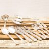 Stylish vintage Nirosta WMF cutlery set from the 1960s for a charming dining experience.