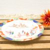 Vibrant hand-painted Chinese porcelain plate showcasing traditional figures and artistic craftsmanship.