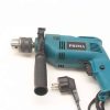 Versatile blue Prima electric drill with ergonomic design and keyless chuck for easy bit changes.