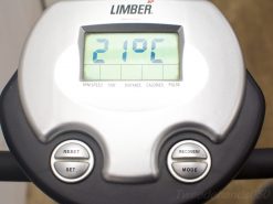 LIMBER UP exercise machine with user-friendly digital display and essential fitness metrics.