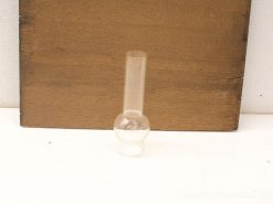 Vintage round-bottom flask for efficient heating and mixing in chemical experiments.