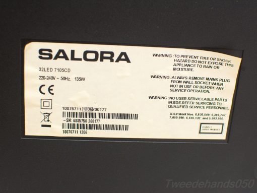 SALORA 32LED 7105CD: 32-inch LED TV with sharp picture quality and safety features.