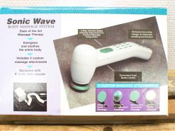 Sonic Wave Body Massage System: Customizable massage with variable speeds and four attachments for relaxation.