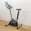 Sleek stationary exercise bike with adjustable seat and handlebars for effective home workouts.