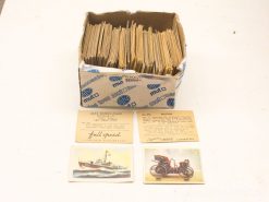 Vintage cigarette cards featuring Alfa Romeo and Balfour in a classic collectible box.