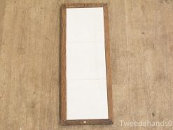 Elegant dark wood frame with blank canvas for artwork, photos, or personal notes.