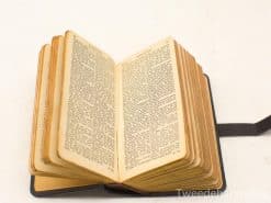 Vintage dictionary with worn pages, perfect for book lovers and collectors of unique editions.