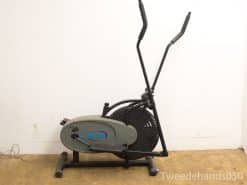 Vintage elliptical trainer for home use, low-impact cardio with ergonomic design and non-slip pedals.